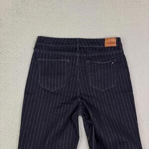 Tommy Hilfiger Tribeca Metallic Pinstripe Straight Ankle Jeans Size 10 (32x27)